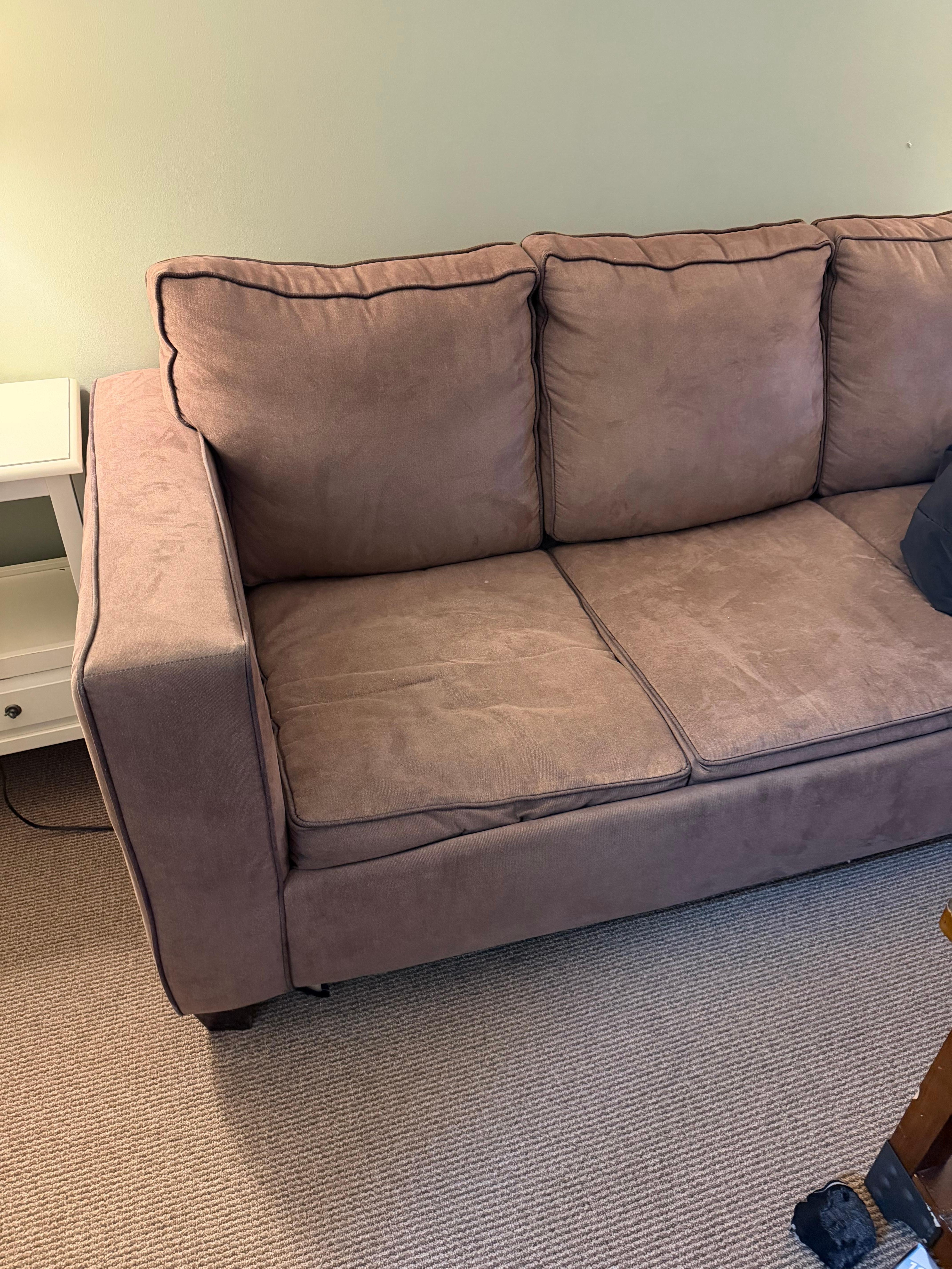 Pull out couch unusable because of springs sticking out. 