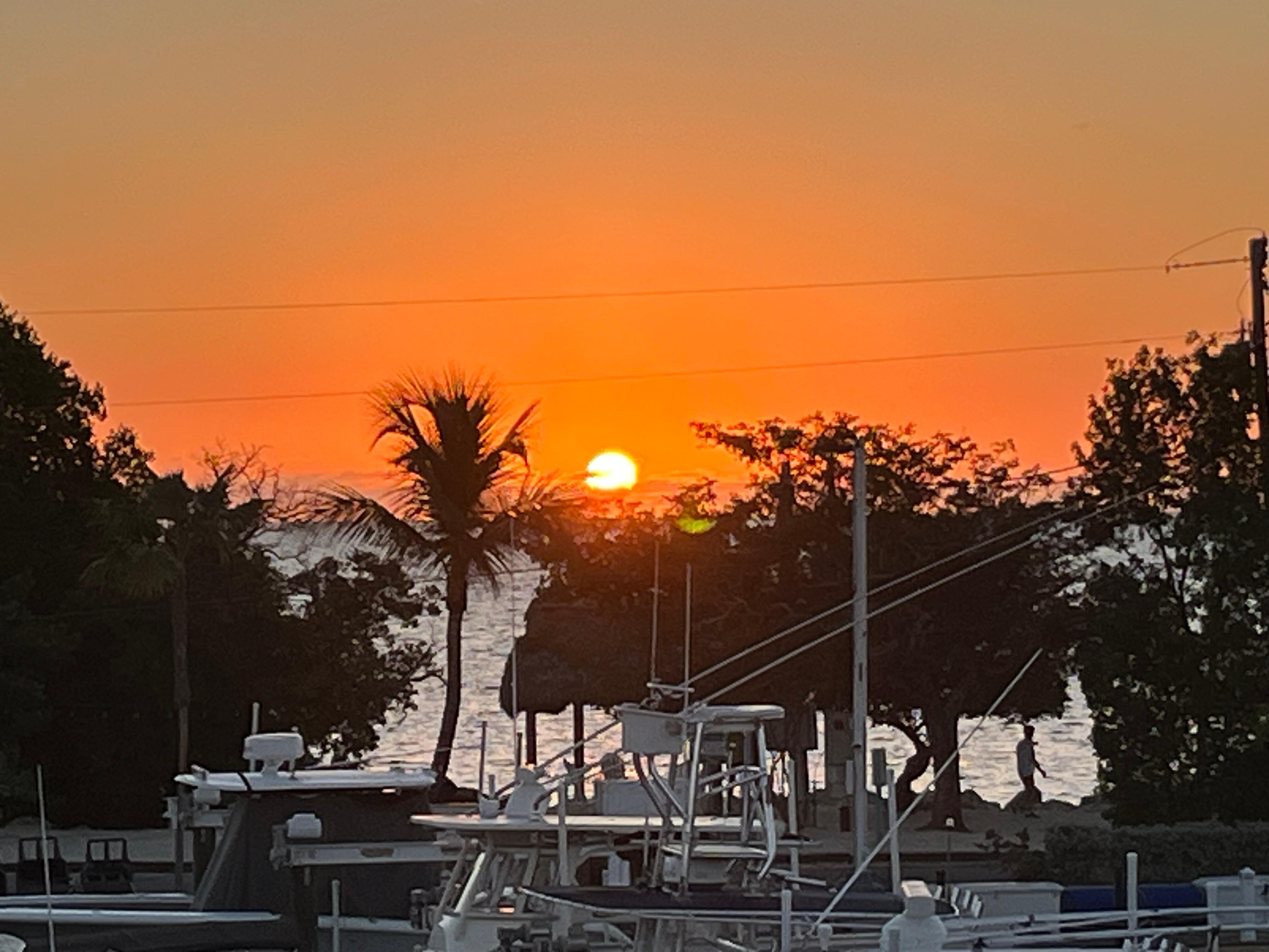 Our sunrise view from the villa! 