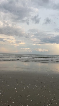 The beach is steps away from the condo!