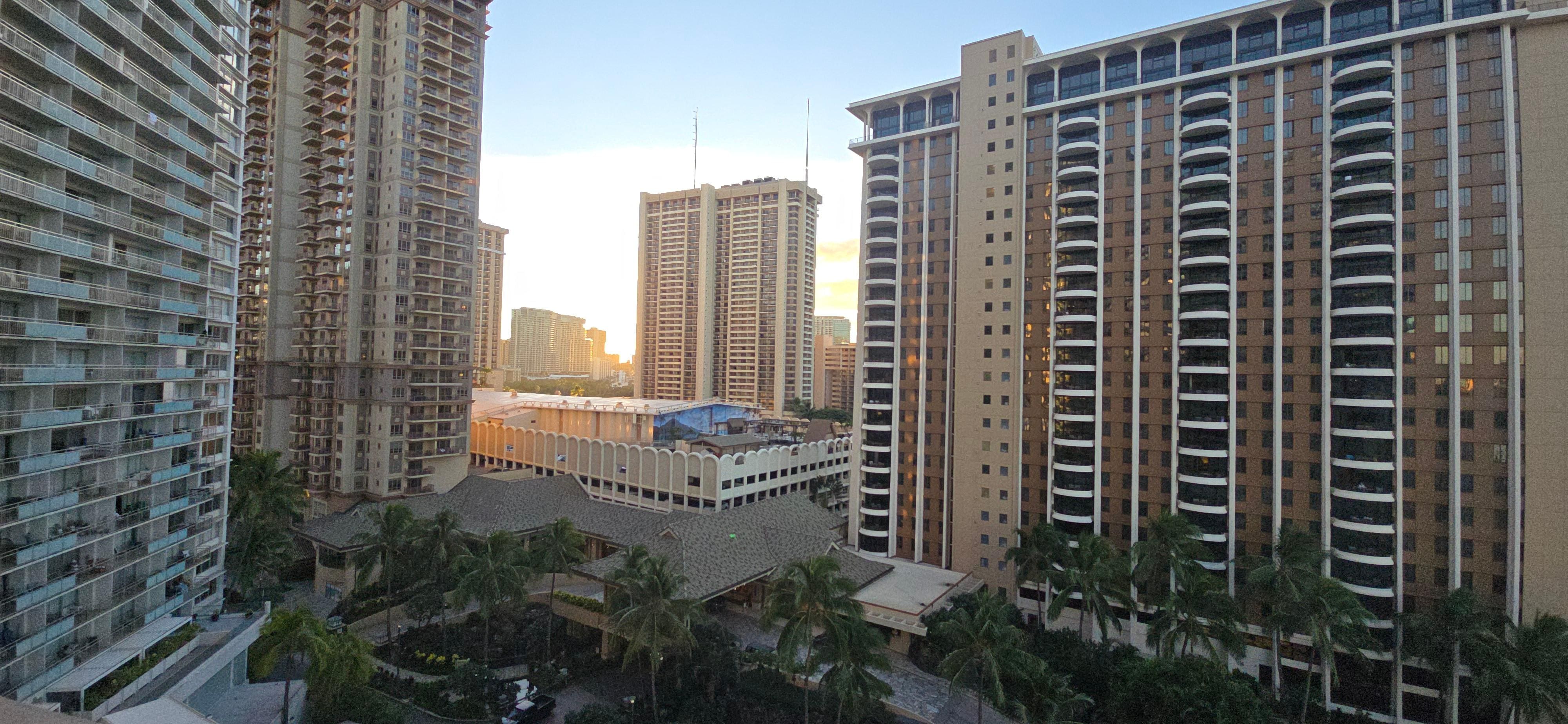 looking toward away from the beach