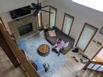 Nice balcony view of the living room