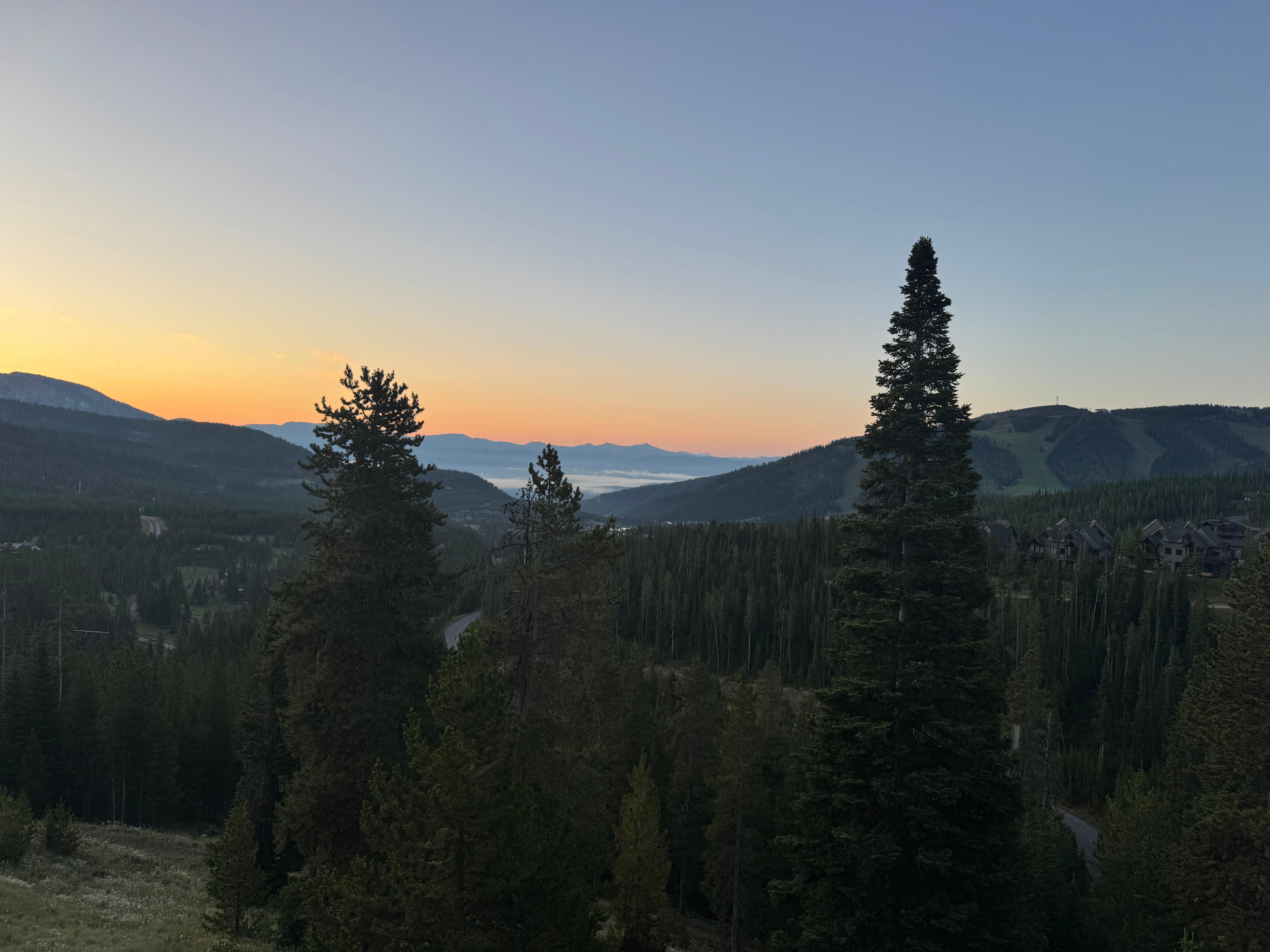 Sunrise at the house