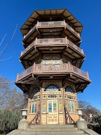 A quick drive will get you to Patterson Park