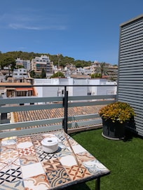 Private terrace with castle view