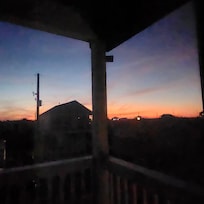 Sunrise from deck chair