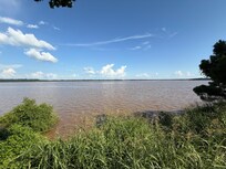 The view from the back porch with high lake level :)