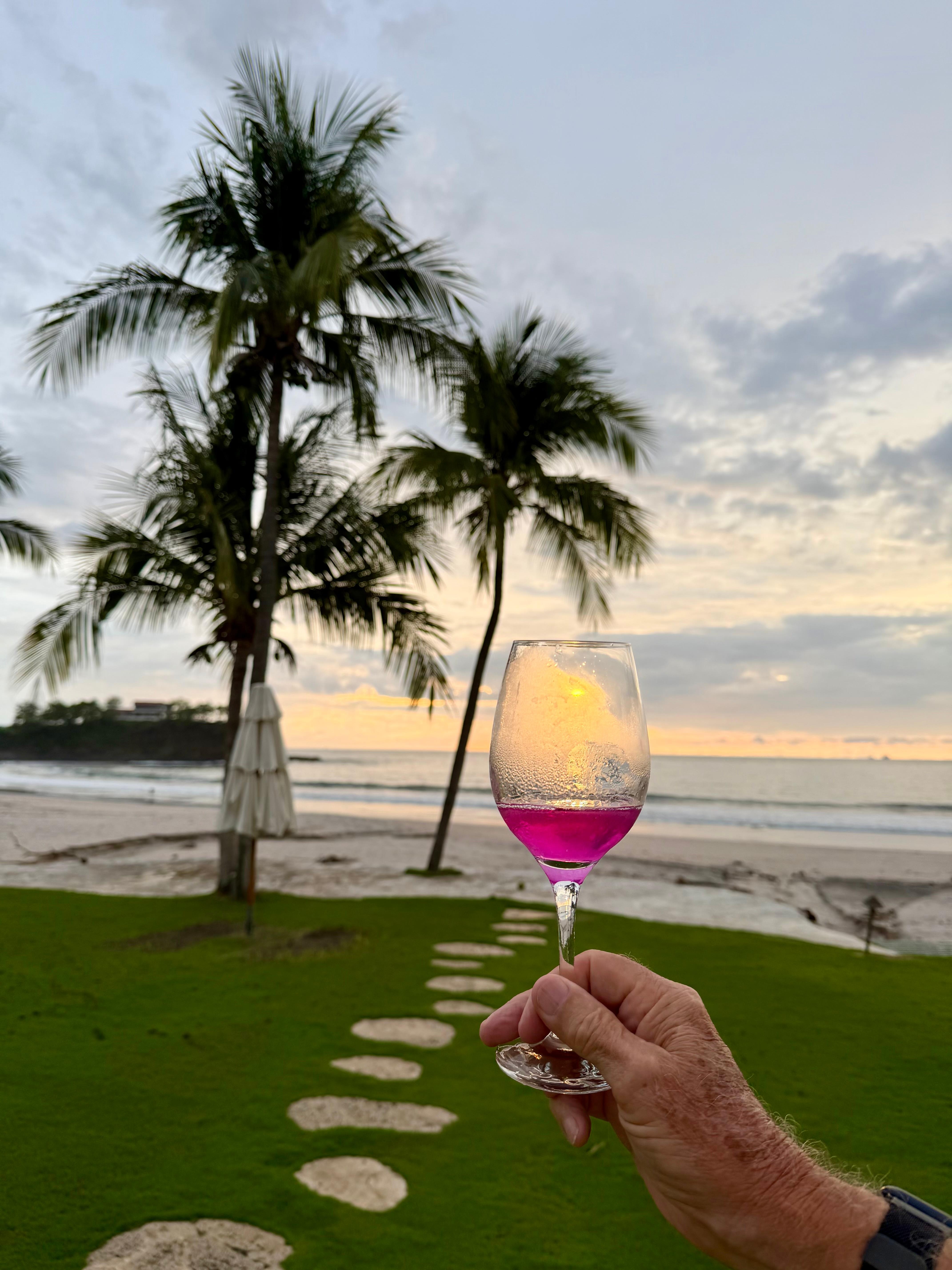 Sunset thru a glass of dragon 75