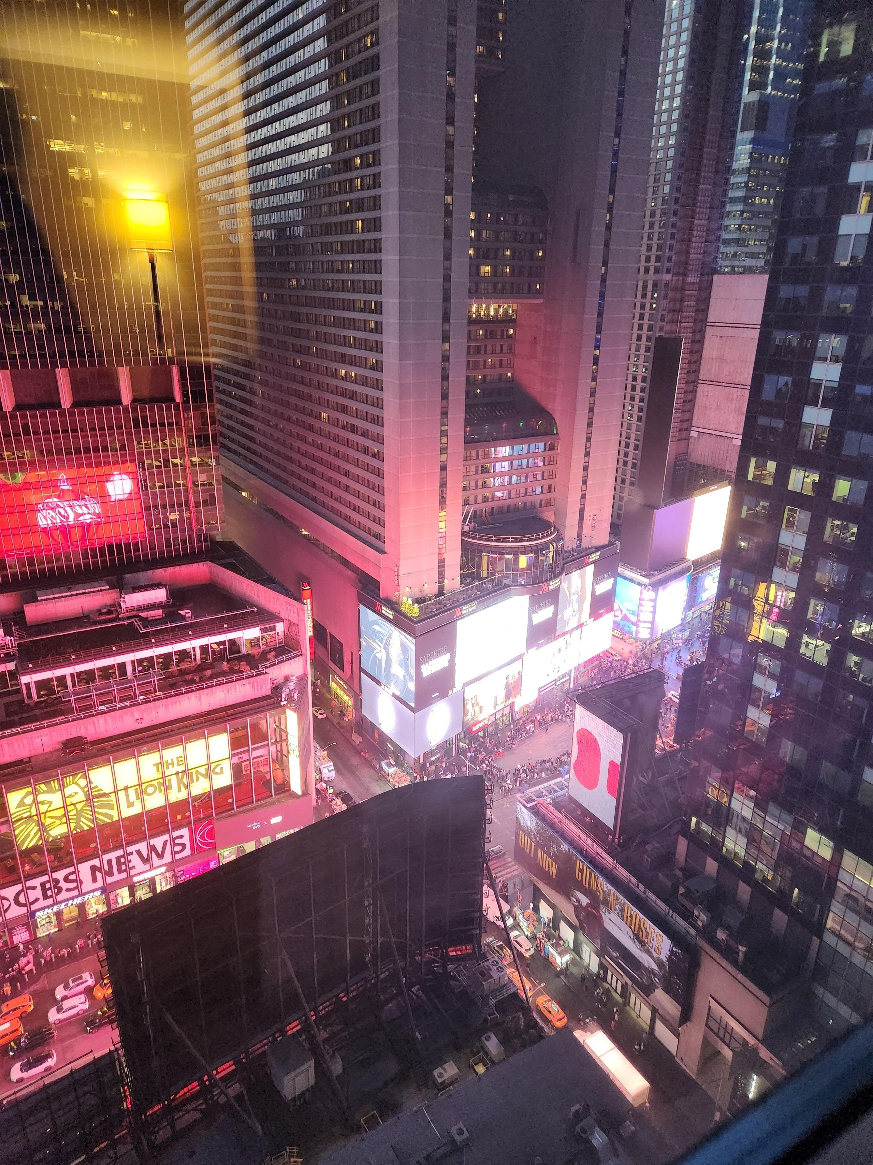 Perfect view of Times Square!