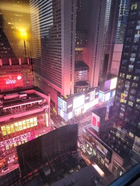 Perfect view of Times Square!