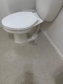 Floor needs replacing in bathroom