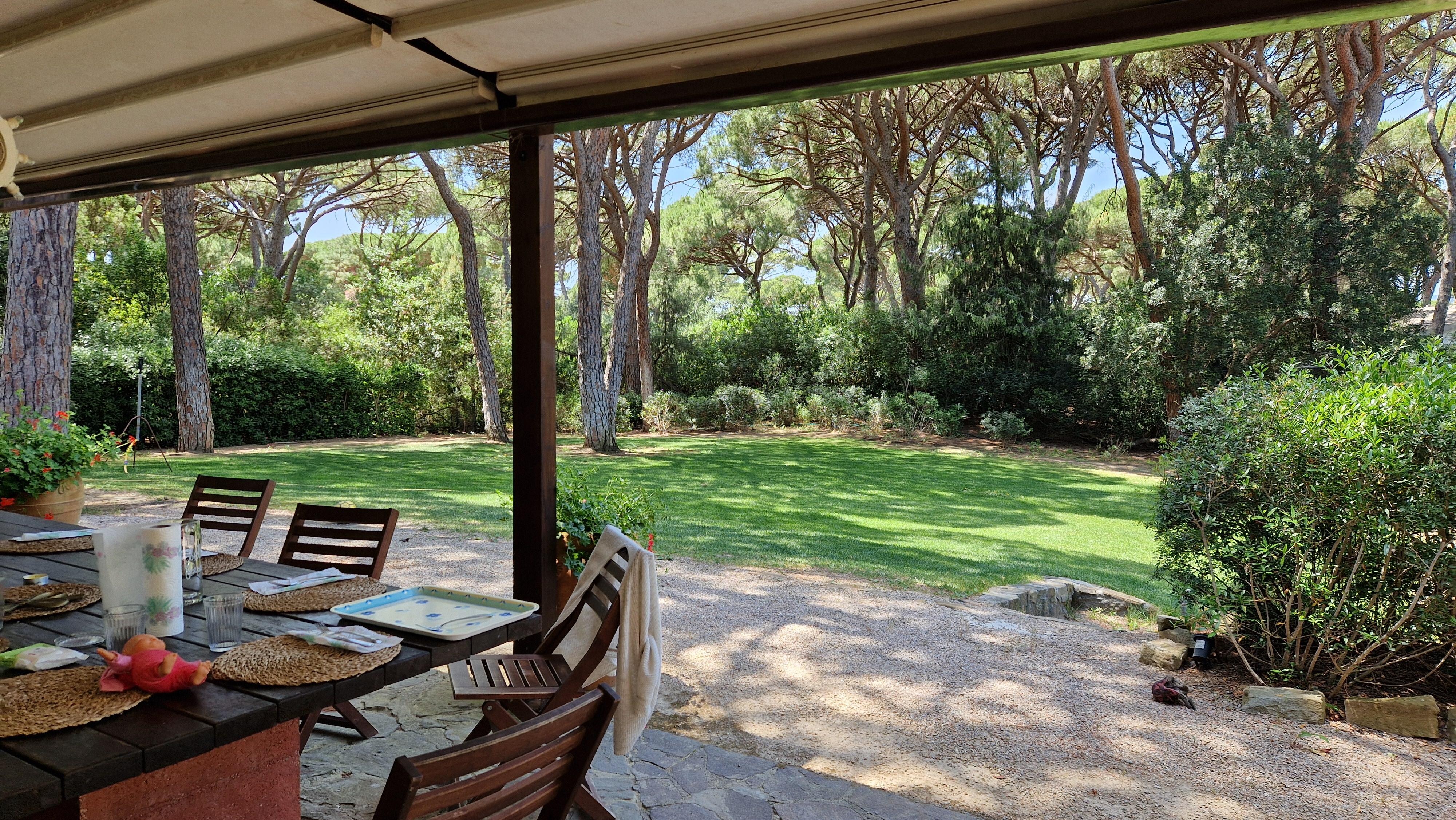 Terrace and garden with nice BBQ station
