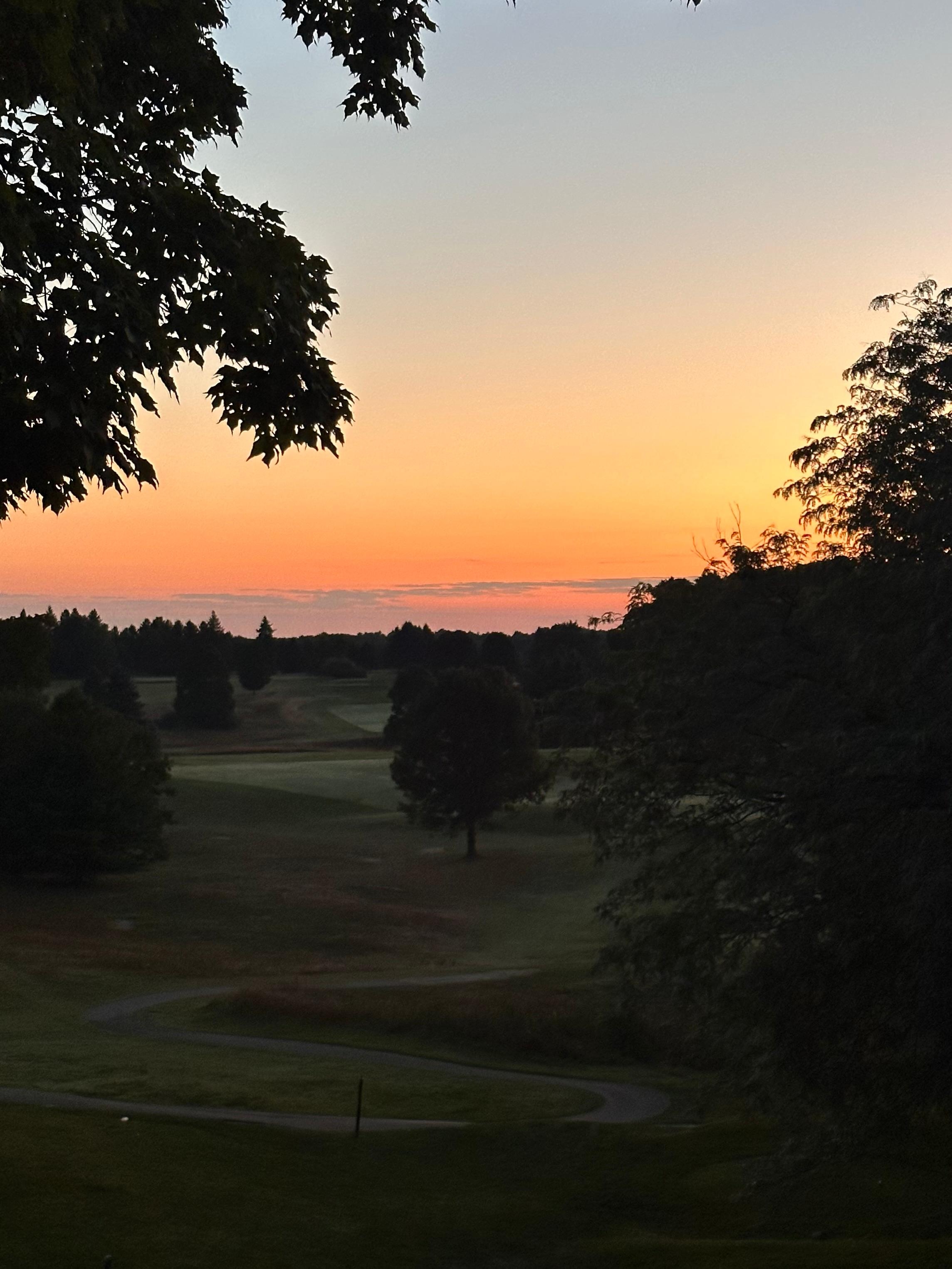 Morning view from the deck. 