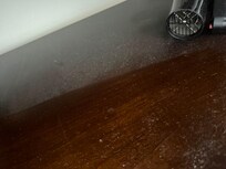Dust where towels were.