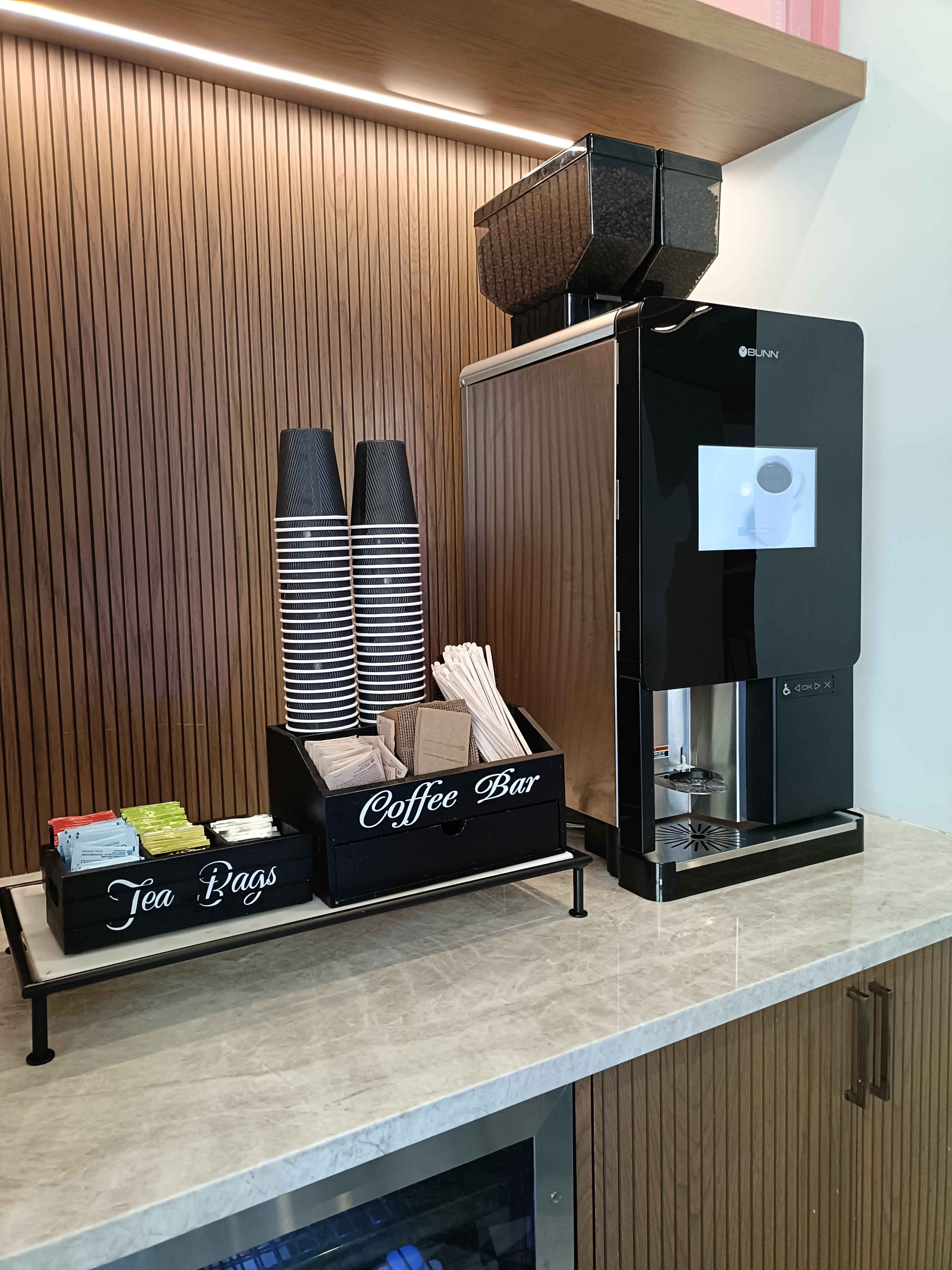 ロビーのコーヒーマシン