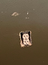 Missing electrical wall plates (one of four either missing or broken, one was found in kids bedroom)