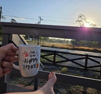 Front porch for coffee ☕️