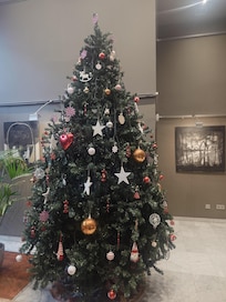ロビーのクリスマスツリー