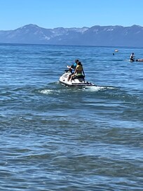 Jet skiing at Kings Beach
