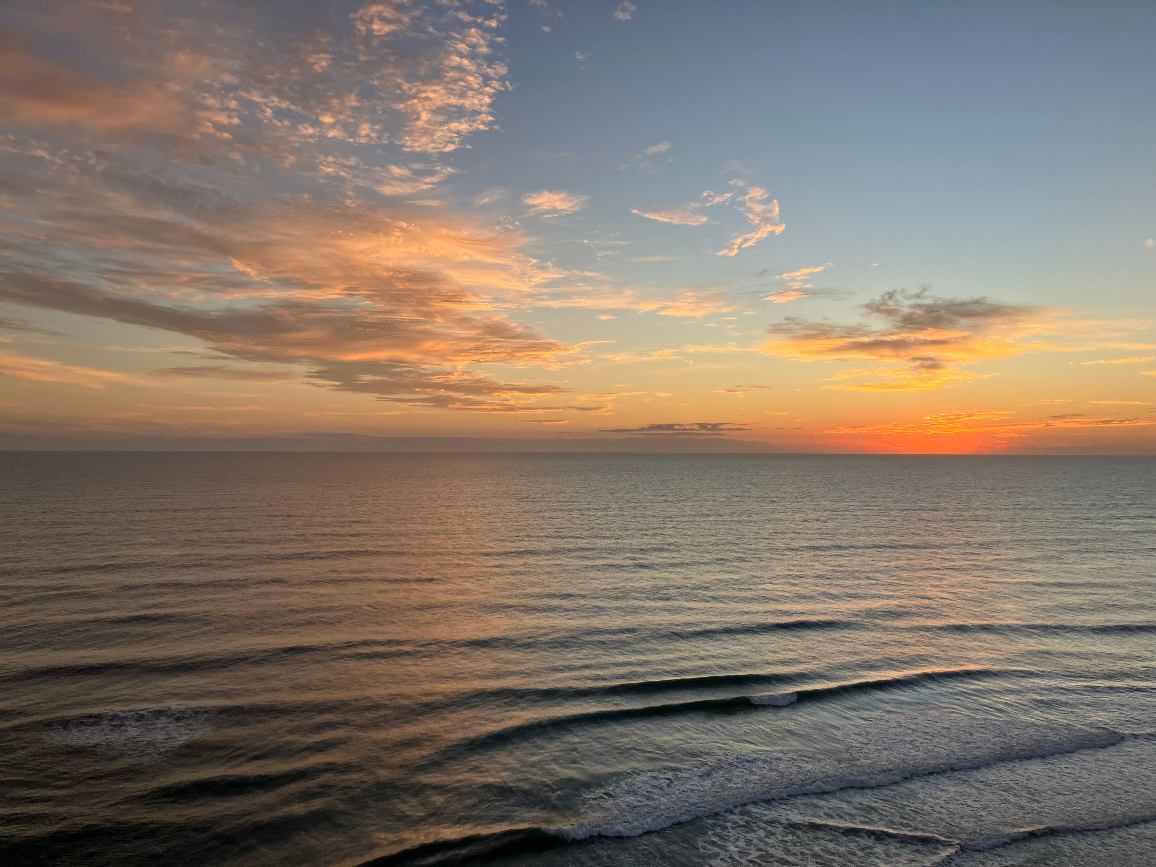 Sunrise from the balcony 