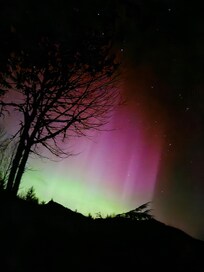 Mon Jan 19th Aurora was awesome from the hot tub