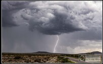 Daytime lightning strike on on of our daily excursions from the Painted Pony