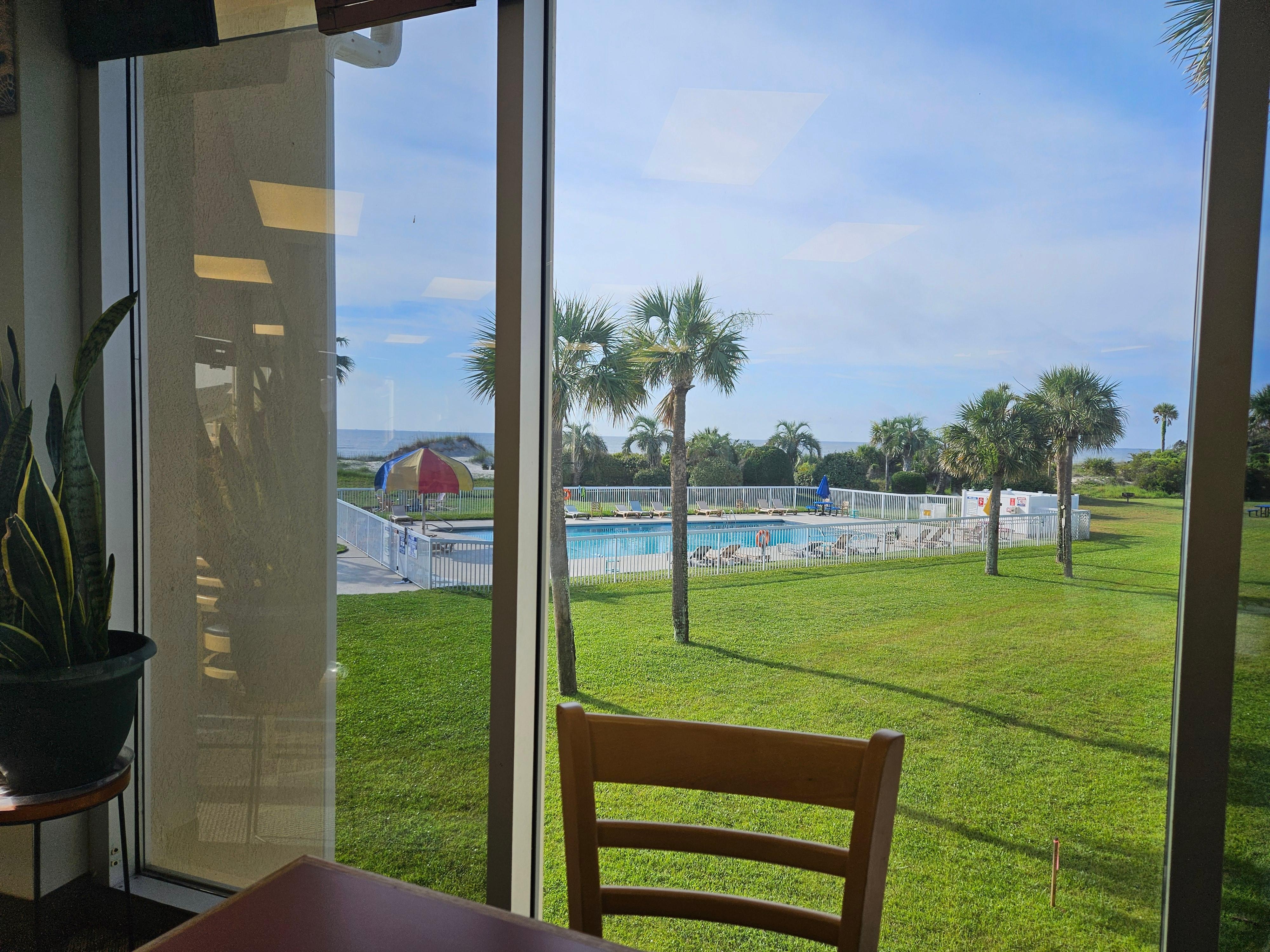 From the dining area
