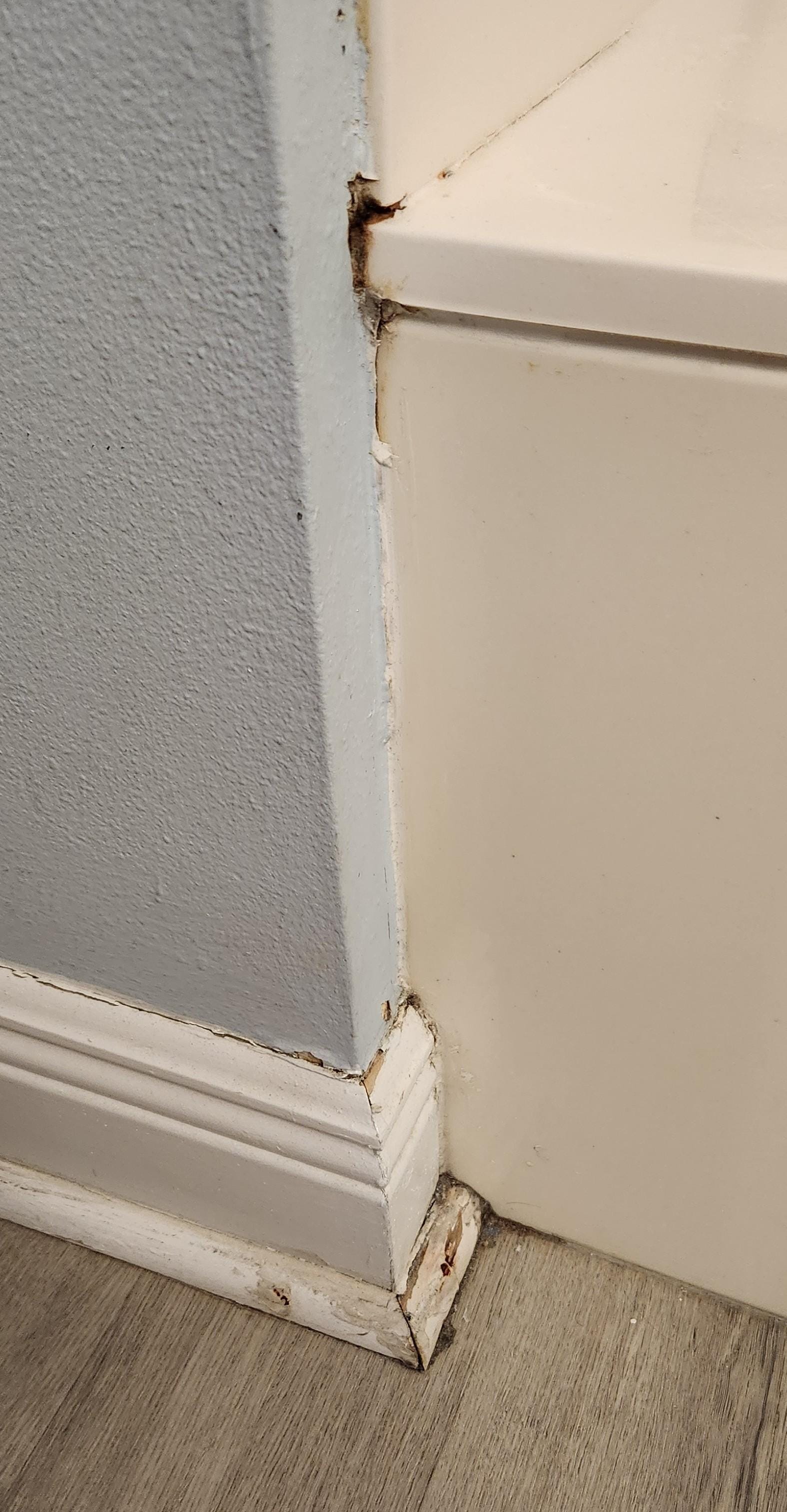 Rust and rotting wood.