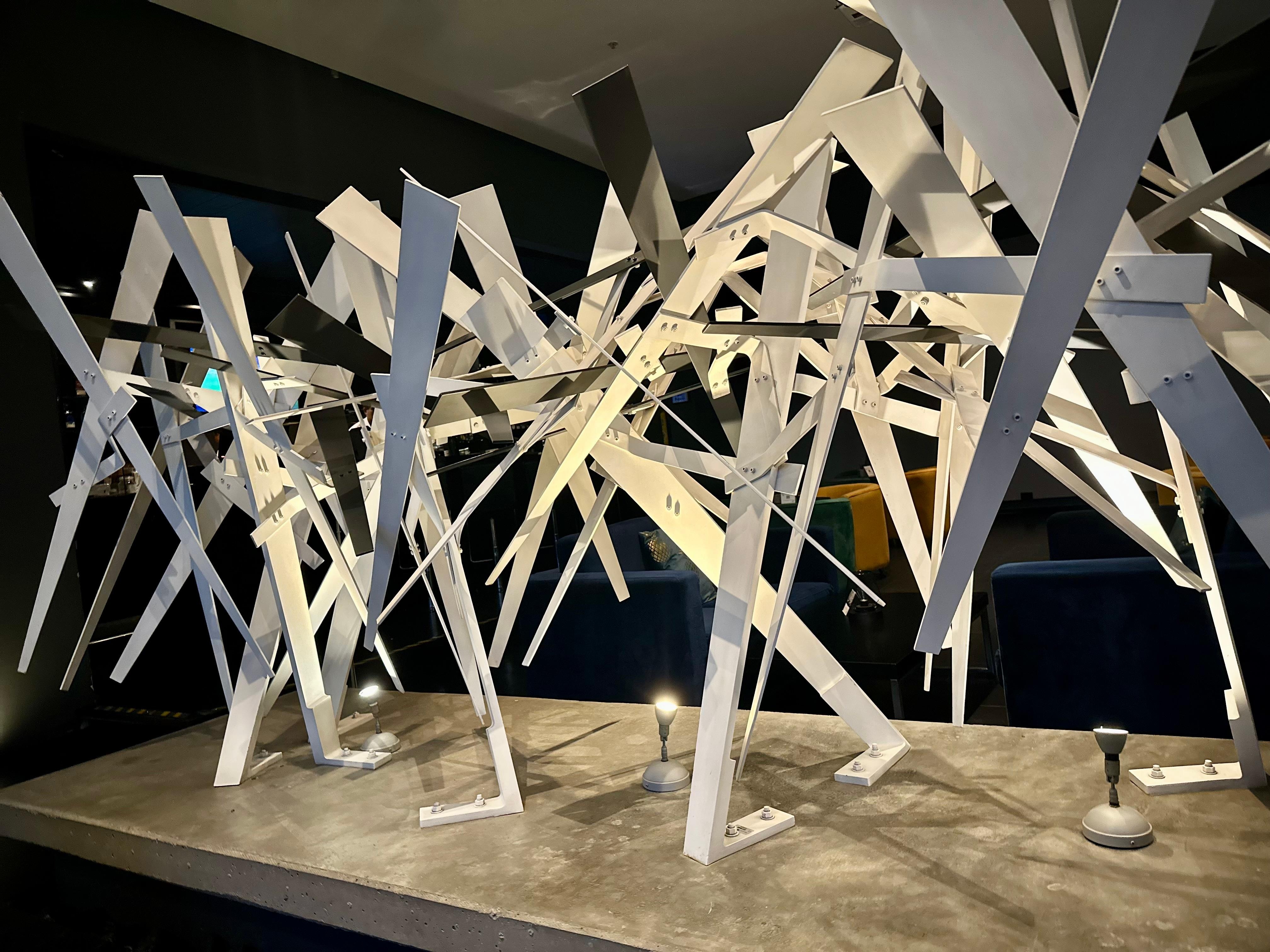 Sculpture at the lobby, close to the bar