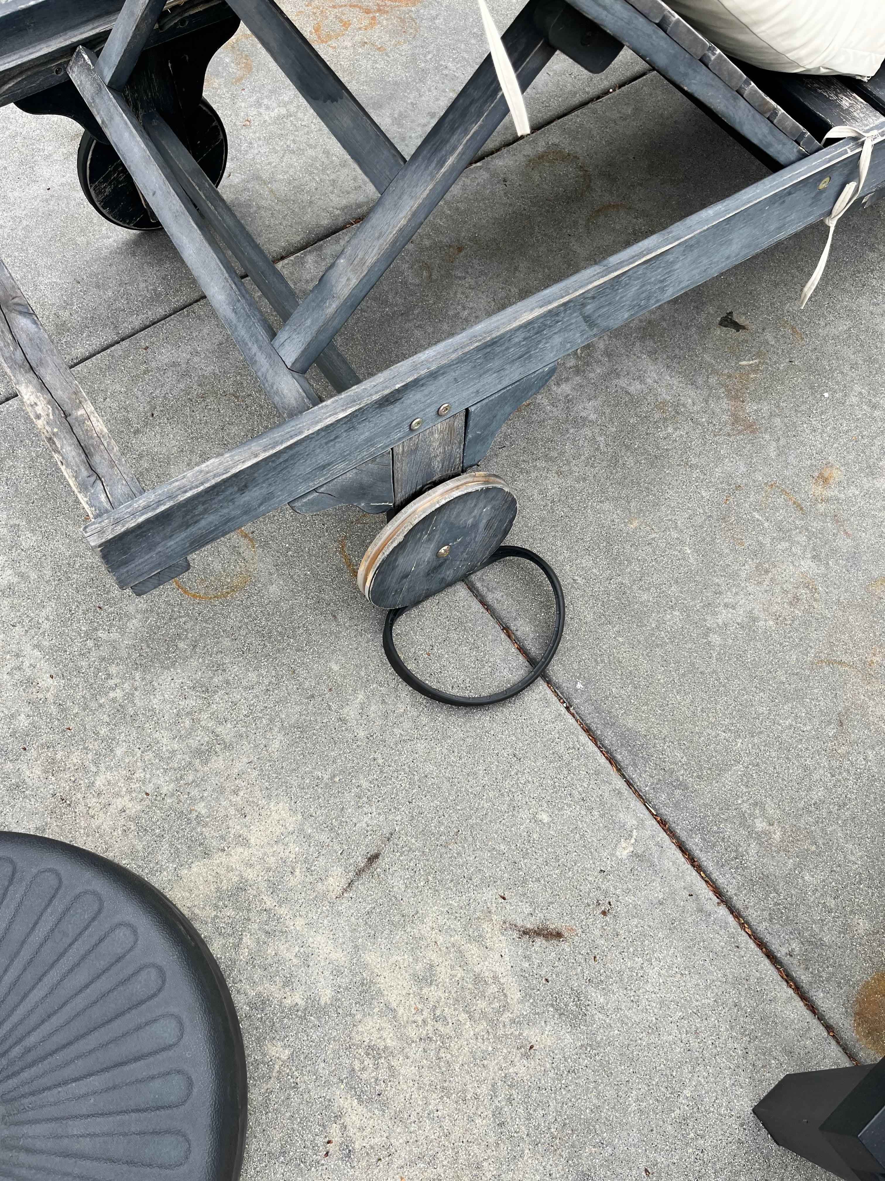 Entire chair wobbles side to side and wheels are loose