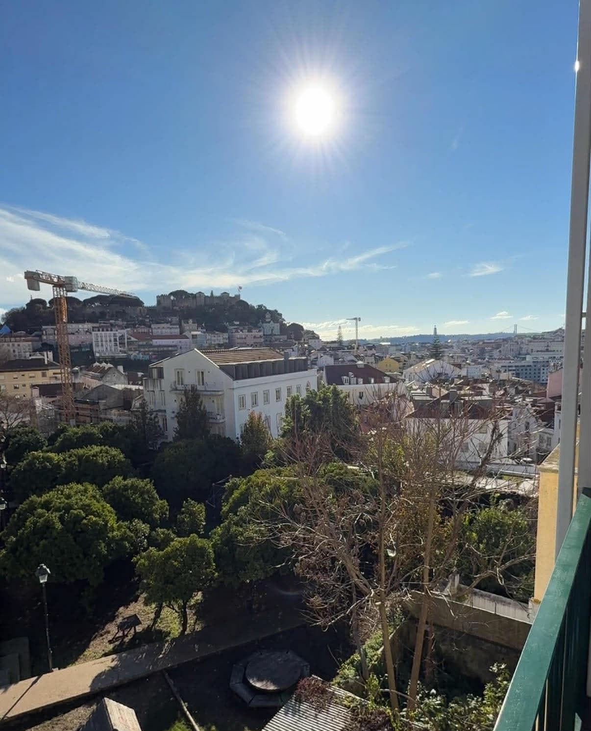 The view from the balcony.