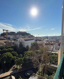 The view from the balcony.