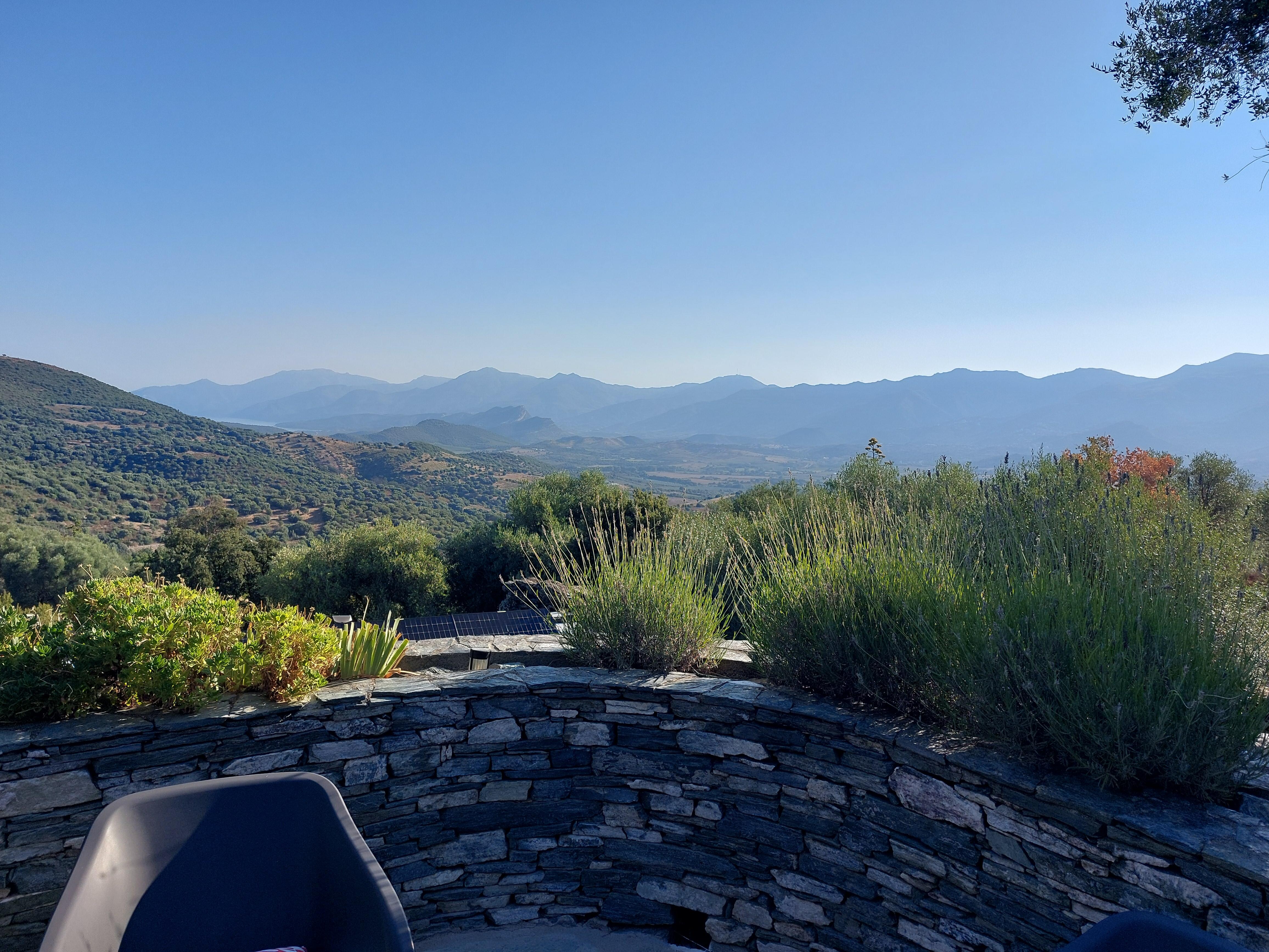 La vue depuis le gîte.