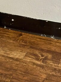 Baseboard needs paint? Cleaned up