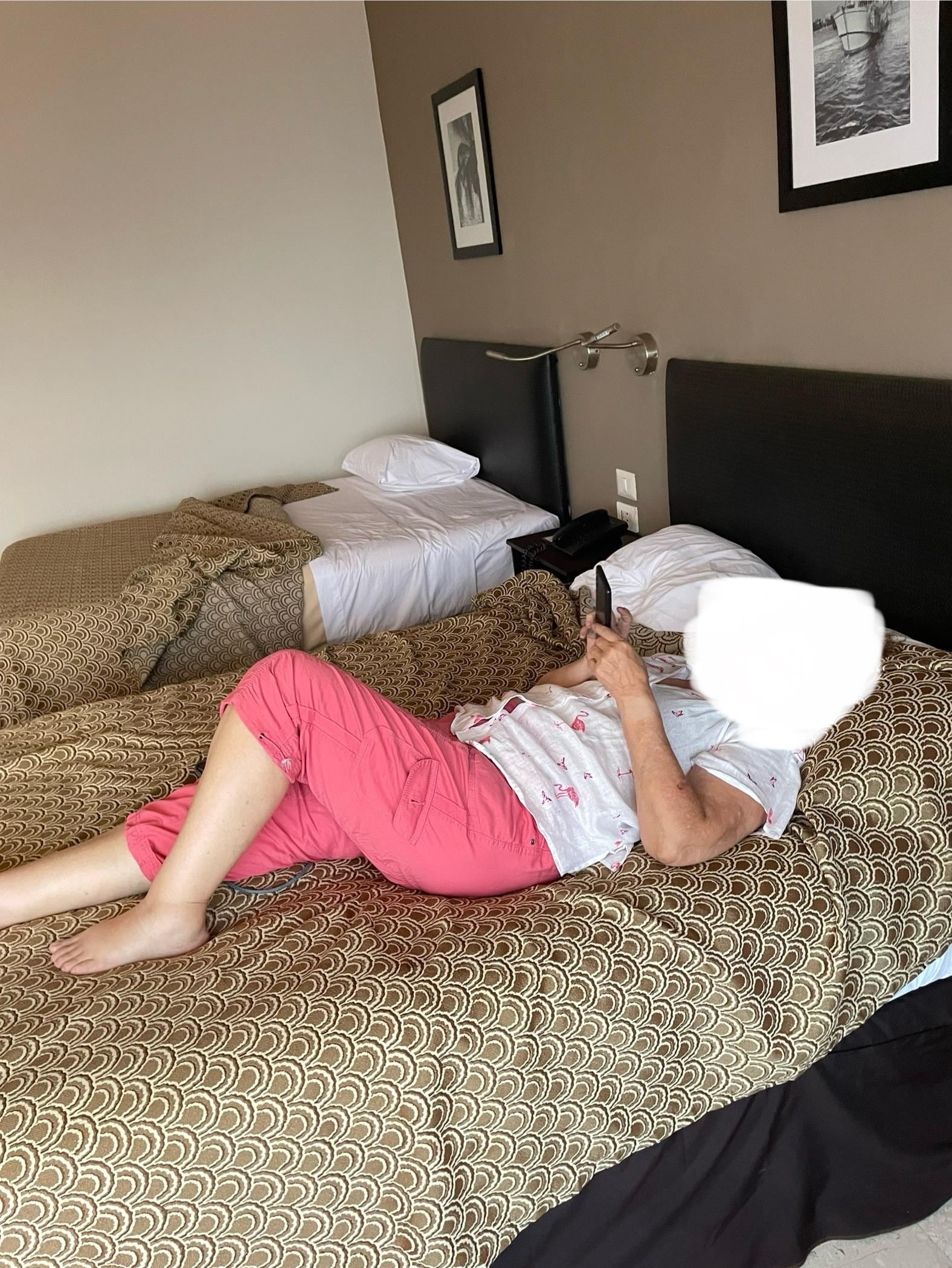 Comodas las camas vista a la playa