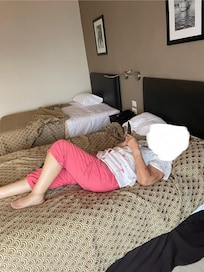 Comodas las camas vista a la playa