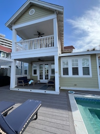 Back of the house facing the pond