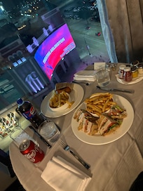 Room service with a nice view.