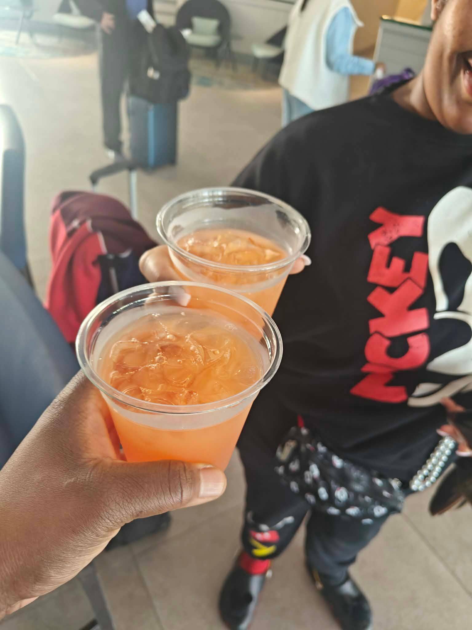 Rum Punch on arrival