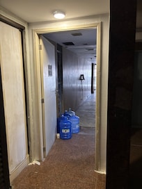 Route to temporary breakfast room