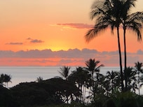 View from condo deck zoomed in. Partial ocean view in actual view.