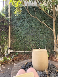 Courtyard reading bench