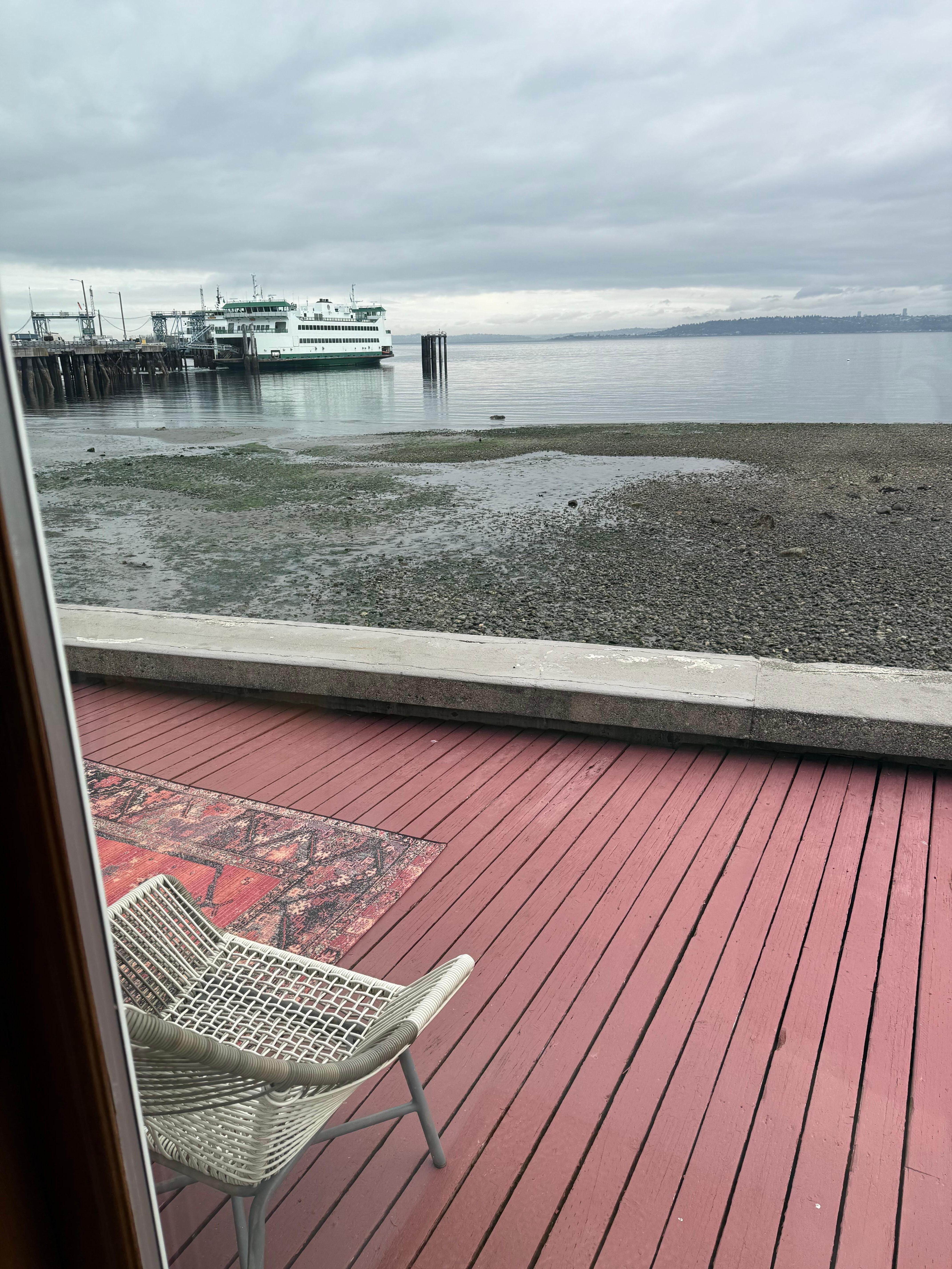 Morning low-tide view 