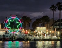 Balboa Fun Zone at Night