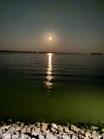 Moonlight view from walkway