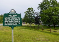Historic marker in front of the hotel.