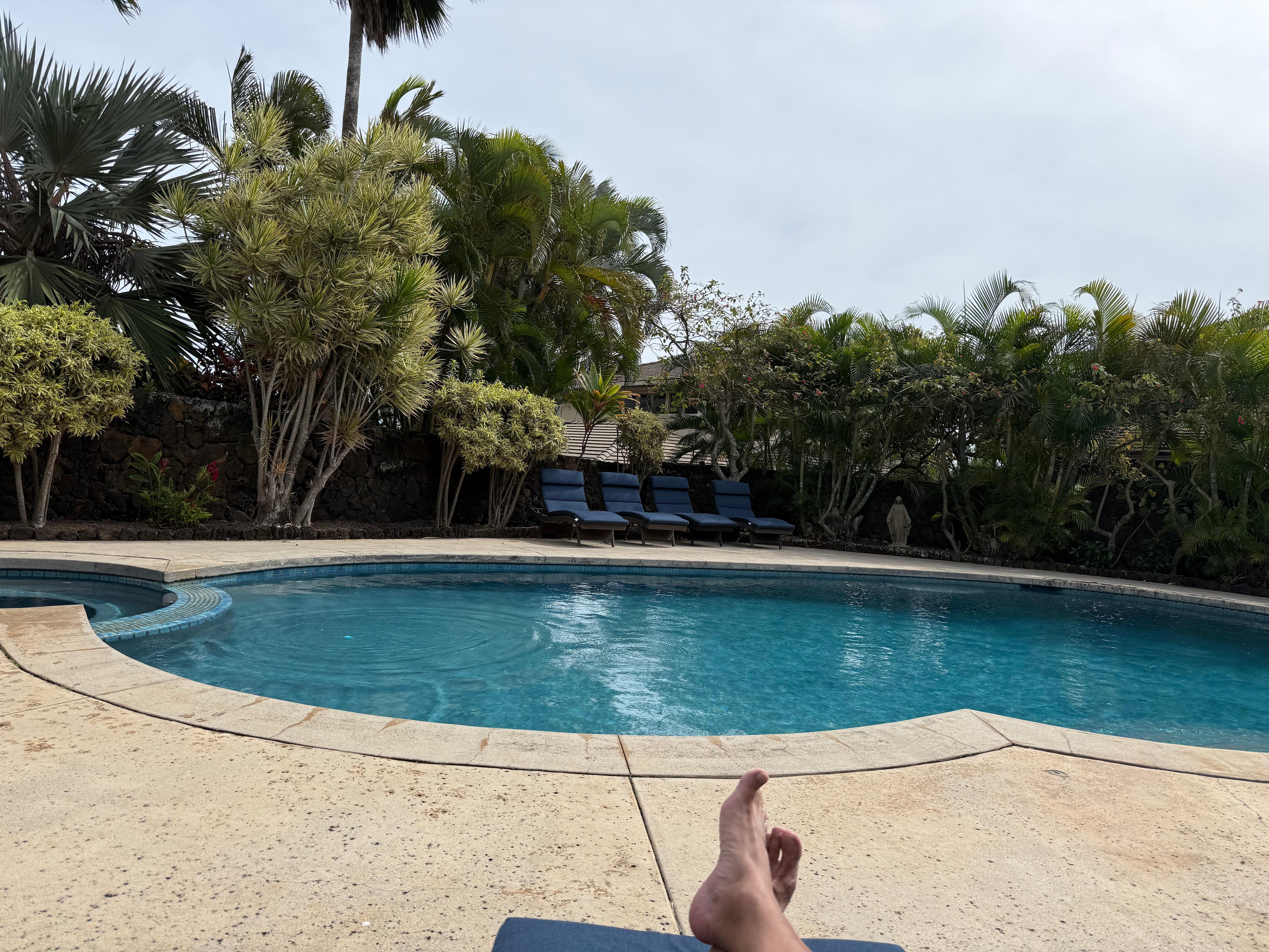 Pool and hot tub very private to wind down