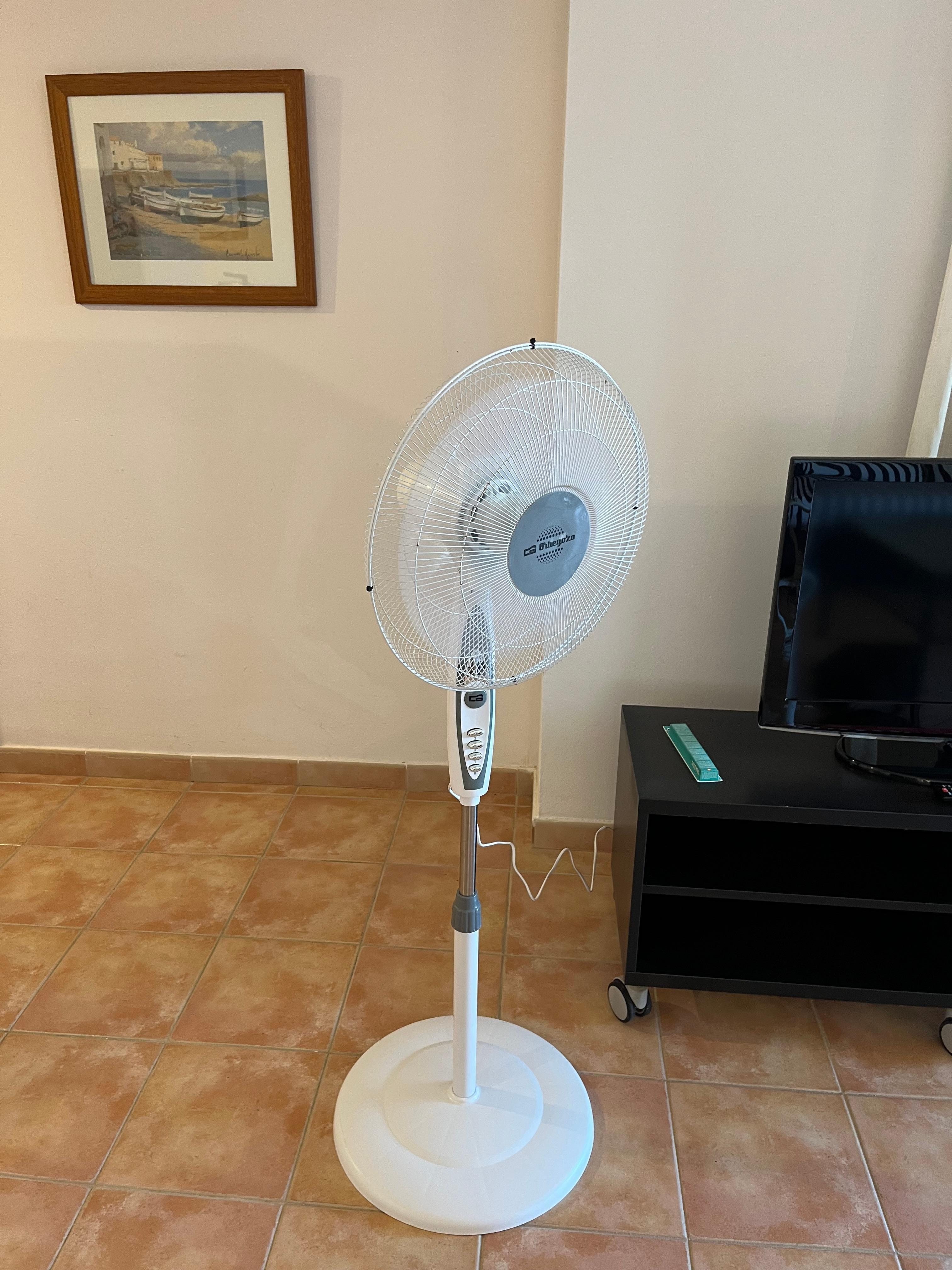 Pas de climatisation uniquement petit ventilateur 