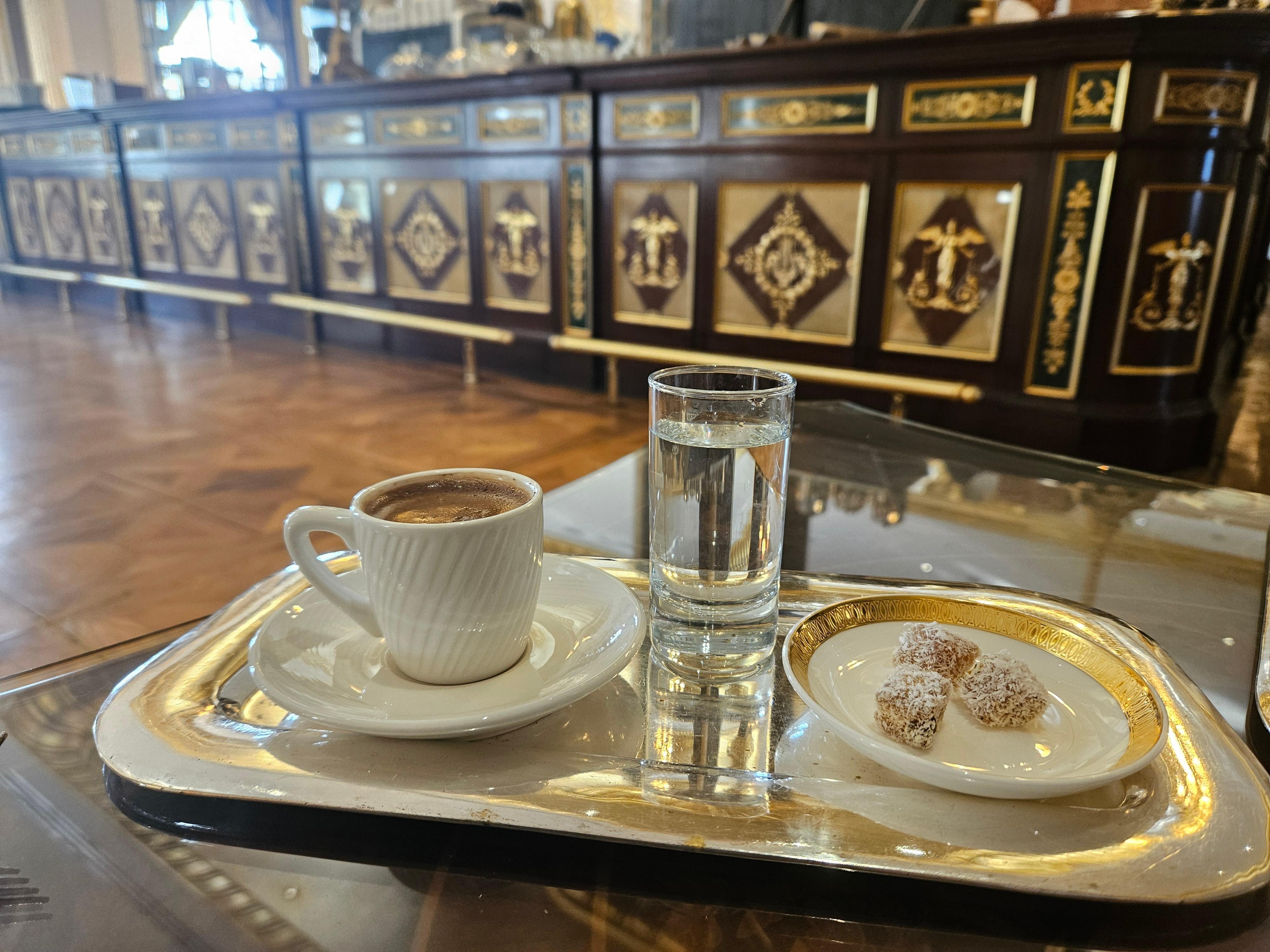 Turkish coffee at the main bar