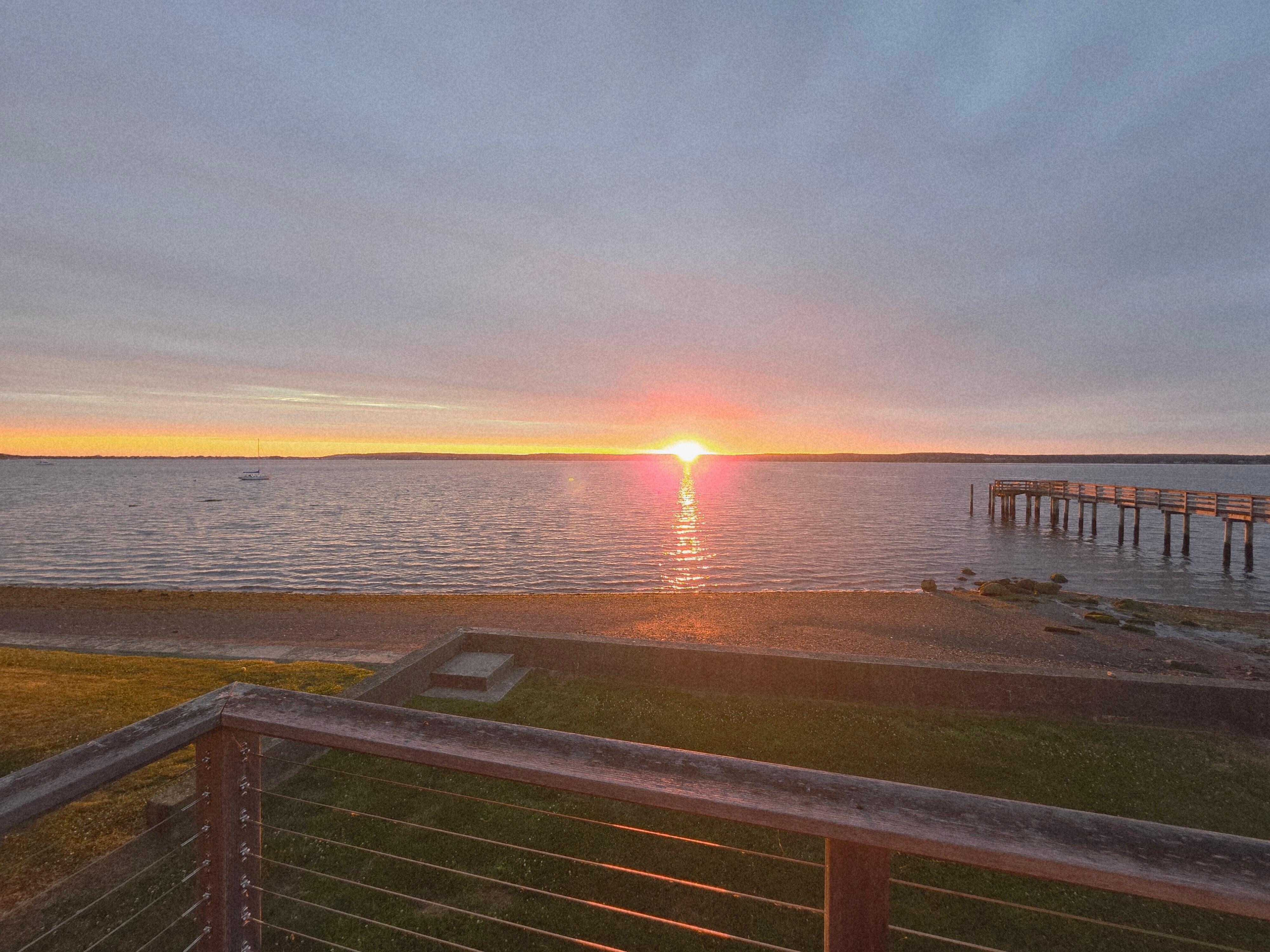 Sunrise from deck