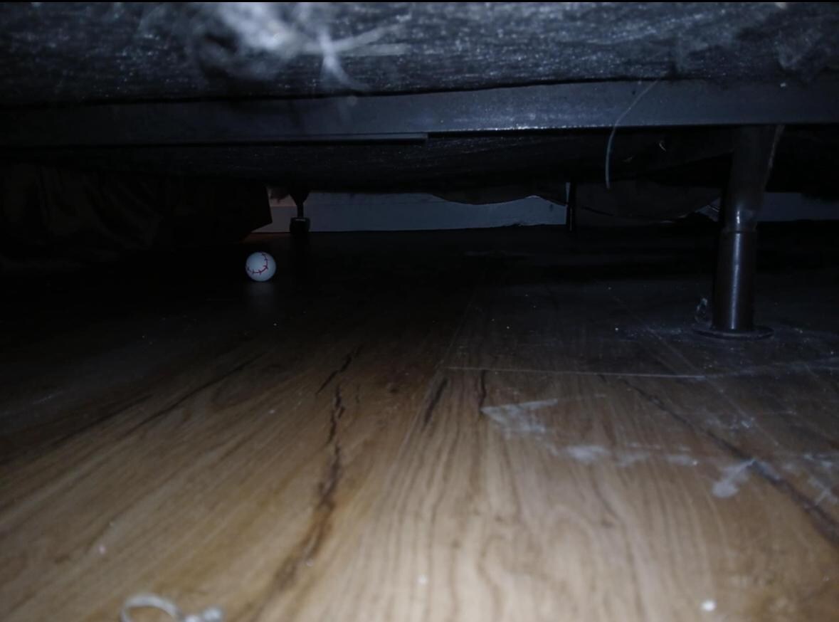 Under king bed 